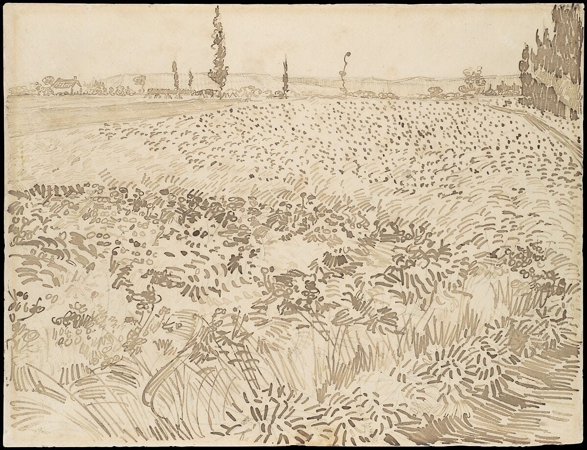 Vincent van Gogh, Wheat Field, 1888
