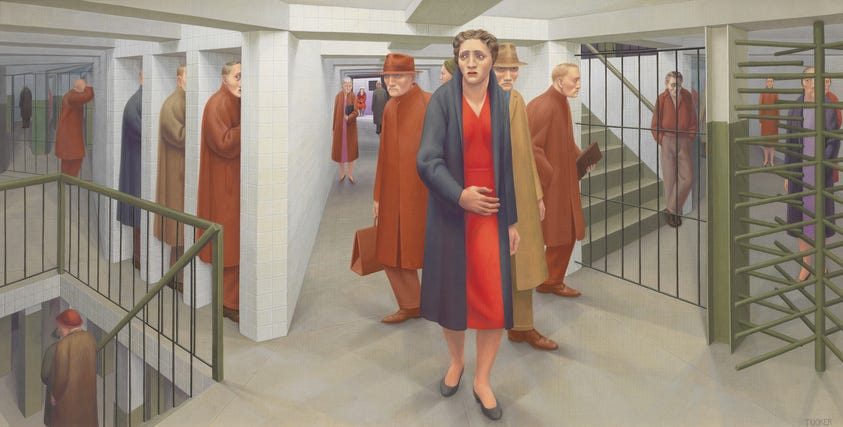 George Tooker , The Subway , 1950