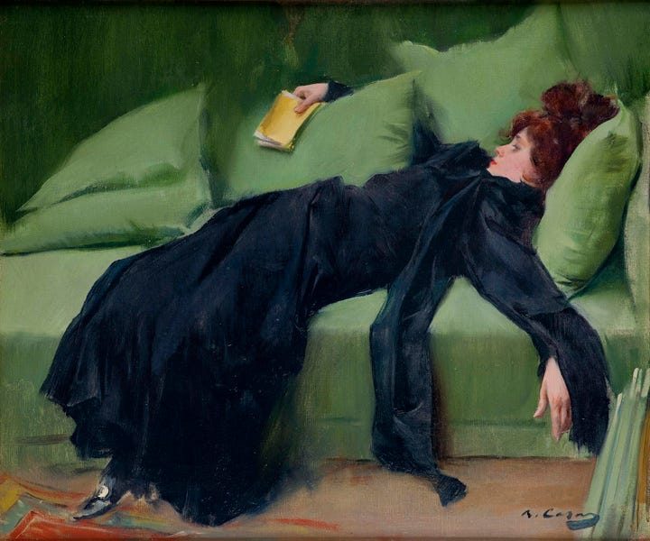 Ramon Casas , Decadent young woman. After the dance, 1899