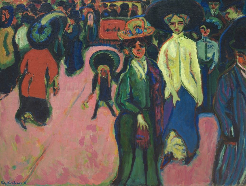 Ernst Ludwig Kirchner , Street, Dresden , 1908