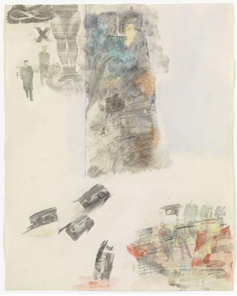 Robert Rauschenberg, Canto XII: Circle Seven, Round 1, The Violent Against Neighbors, from the series Thirty-Four Illustrations for Dante’s Inferno , 1959–60